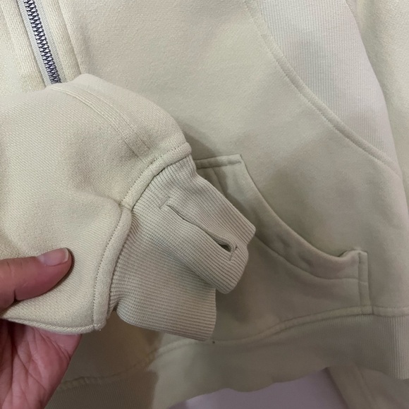 Lululemon Scuba Oversized cropped Half-Zip Hoodie size XS/S in dewy mint color - Picture 5 of 8